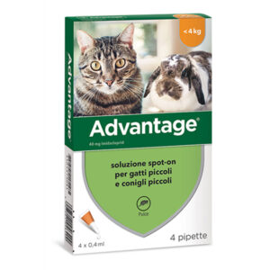 ADVANTAGE GATTI E CONIGLI 0.4 ML 4 PIPETTE