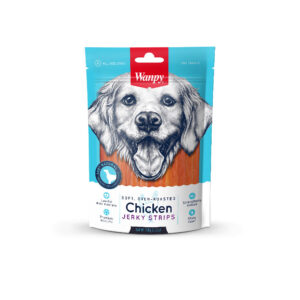 WANPY SNACK SOFT CHICKEN JERKY STRIPS 100 GR