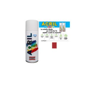 VERNICE SPRAY ACRILICA ROSSO TRAFFICO RAL 3020
