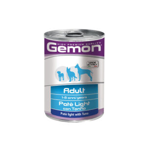 GEMON UMIDO CANE ADULT ALL BREEDS PATE  LIGHT CON TONNO 400 GR