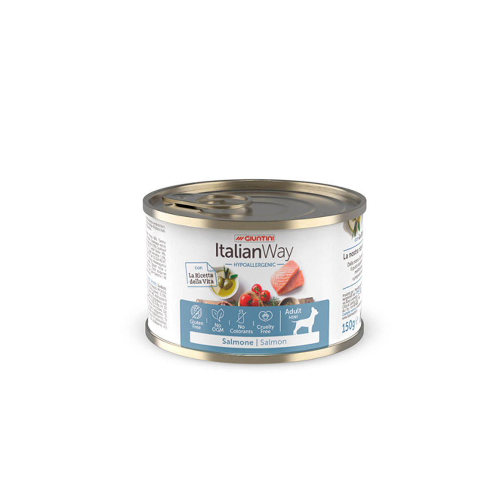 ITALIAN WAY UMIDO CANE MINI HYPO SALMONE 150 GR