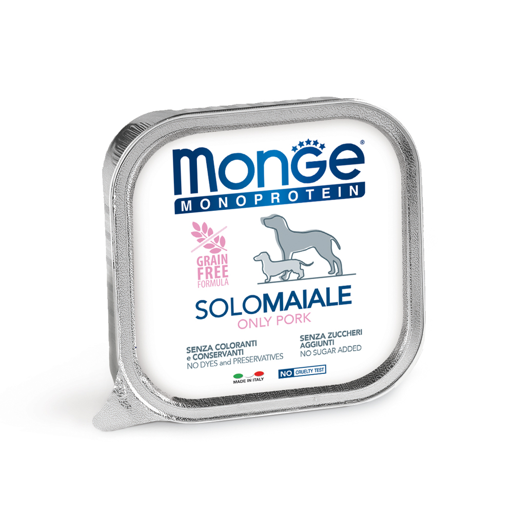 MONGE UMIDO CANE MONOPROTEICO SOLO MAIALE 150 GR