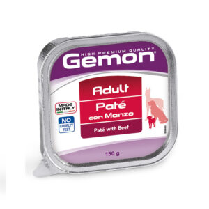 GEMON UMIDO CANE ADULT PATÉ MANZO 150 GR