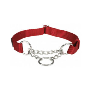 TRIXIE COLLARE NYLON SEMISTRANGOLO M-L ROSSO