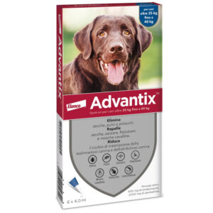 ADVANTIX 4.0 ML 6 PIPETTE 25-40 KG