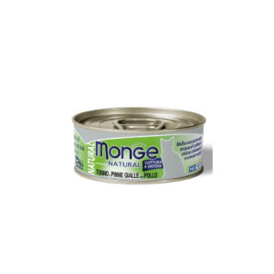 MONGE UMIDO GATTO NATURAL TONNO DEL PACIFICO CON POLLO 80 GR