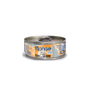 MONGE UMIDO GATTO JELLY PEZZETTI DI TONNO CON SALMONE 80 GR