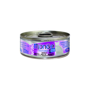 MONGE UMIDO GATTO NATURAL PETTO DI POLLO CON MANZO 80 GR
