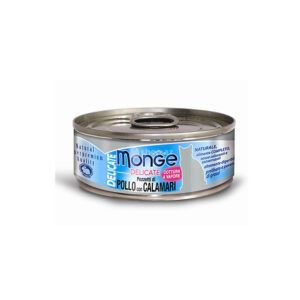 MONGE UMIDO GATTO DELICATE PEZZETTI POLLO E CALAMARI 80 GR