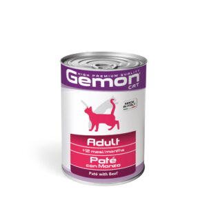 GEMON UMIDO GATTO ADULT PATE CON MANZO 400 GR