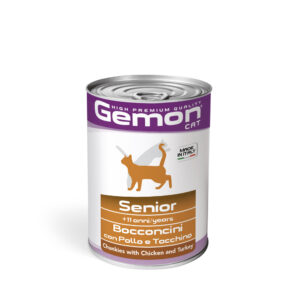 GEMON UMIDO GATTO ADULT BOCCONCINI CON POLLO E TACCHINO 415 GR