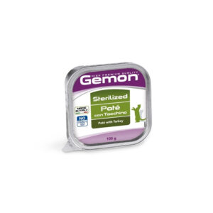 GEMON UMIDO GATTO STERILIZED PATE CON TACCHINO VASCHETTA 100 GR