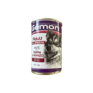 GEMON UMIDO CANE ADULT ALL BREEDS PATE CON TRIPPA DI MANZO 400 GR
