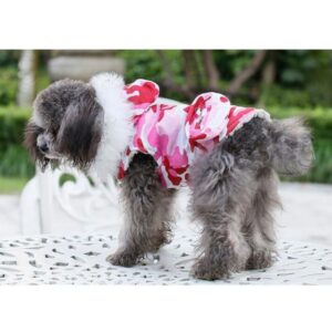 PET TRIBE CAPPOTTINO CAMOUFLAGE RED 30 CM
