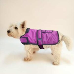 PET TRIBE IMPERMEABILE IMBOTTITO VIOLA 60 CM