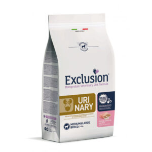 EXCLUSION DIET CANE URINARY MAIALE & SORGO E RISO ADULT MEDIUM & LARGE BREED 12 KG