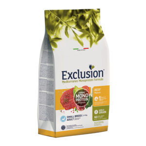 EXCLUSION MEDITERRANEO MONOPROTEICO CANE ADULT SMALL BREED MANZO 2 KG