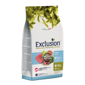 EXCLUSION MEDITERRANEO MONOPROTEICO CANE PUPPY LARGE BREED TONNO 12 KG