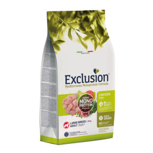 EXCLUSION MEDITERRANEO MONOPROTEICO CANE ADULT LARGE BREED POLLO 12 KG