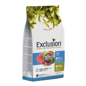 EXCLUSION MEDITERRANEO MONOPROTEICO CANE ADULT SMALL BREED TONNO 7 KG