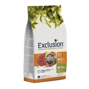 EXCLUSION MEDITERRANEO MONOPROTEICO CANE PUPPY SMALL BREED MANZO 2 KG