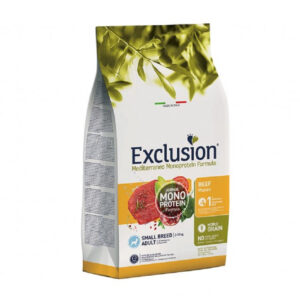 EXCLUSION MEDITERRANEO MONOPROTEICO CANE PUPPY SMALL BREED MANZO 7 KG