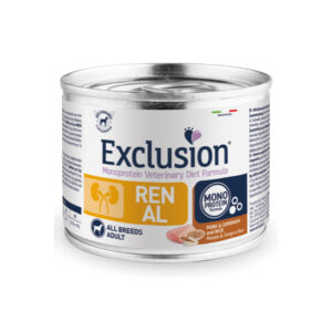 EXCLUSION DIET UMIDO CANE RENAL MAIALE & SORGO E RISO ADULT ALL BREEDS 200 GR