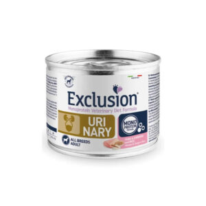 EXCLUSION DIET UMIDO CANE URINARY MAIALE & SORGO E RISO ADULT ALL BREEDS 200 GR