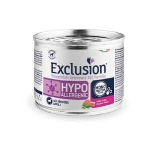 EXCLUSION DIET UMIDO CANE HYPOALLERGENIC ADULT ALL BREEDS MAIALE E PISELLI 200 GR