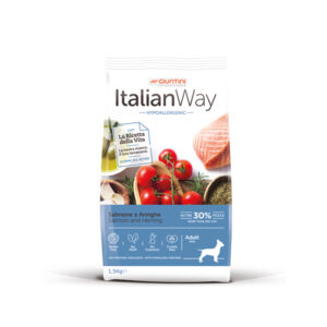 ITALIAN WAY MINI ADULT HYPOALLERGENIC SALMONE E ARINGHE 1.5 KG