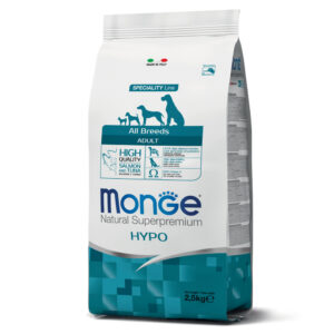 MONGE ALL BREEDS ADULT HYPO SALMONE E TONNO 2.5 KG