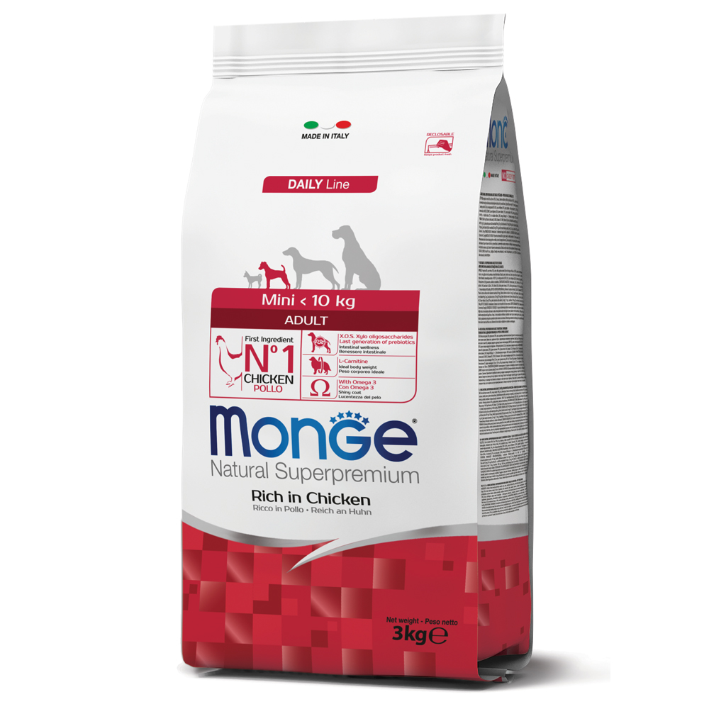 MONGE MINI ADULT RICCO DI POLLO 3 KG