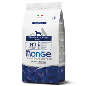 MONGE MEDIUM ADULT RICCO DI POLLO 3 KG