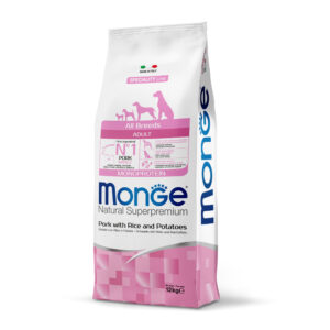 MONGE ALL BREEDS ADULT MONOPROTEICO MAIALE CON RISO E PATATE 12 KG