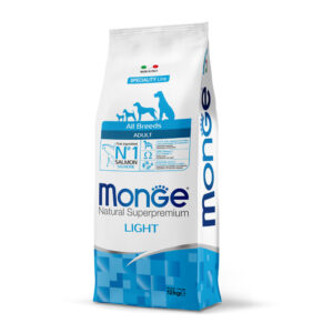 MONGE ALL BREEDS ADULT LIGHT SALMONE CON RISO 12 KG