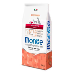 MONGE MINI ADULT MONOPROTEICO SALMONE CON RISO 7.5 KG