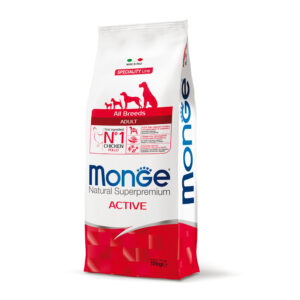 MONGE ALL BREEDS ADULT ACTIVE CON POLLO 12 KG