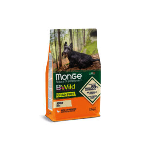 MONGE BWILD GRAIN FREE MINI ADULT ANATRA CON PATATE 2.5 KG