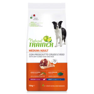 NATURAL TRAINER CANE ADULT MEDIUM PROSCIUTTO 12 KG