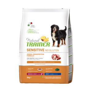 NATURAL TRAINER CANE SENSITIVE ADULT MEDIUM & MAXI NO GLUTEN ANATRA 3 KG