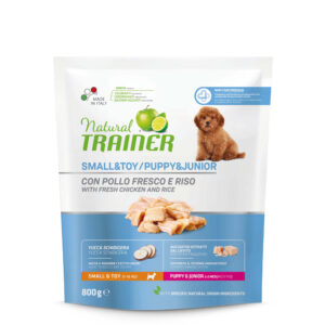 NATURAL TRAINER CANE PUPPY & JUNIOR SMALL & TOY POLLO 800 GR