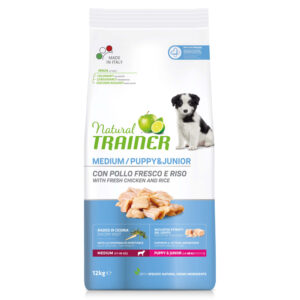 NATURAL TRAINER CANE PUPPY & JUNIOR MEDIUM POLLO 12 KG