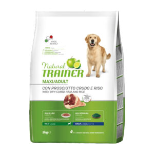 NATURAL TRAINER CANE ADULT MAXI PROSCIUTTO 3 KG