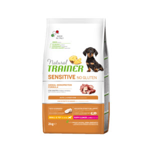 NATURAL TRAINER CANE SENSITIVE PUPPY & JUNIOR SMALL & TOY NO GLUTEN ANATRA 2 KG
