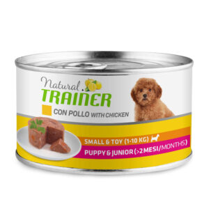 NATURAL TRAINER UMIDO CANE PUPPY & JUNIOR SMALL & TOY POLLO 150 GR