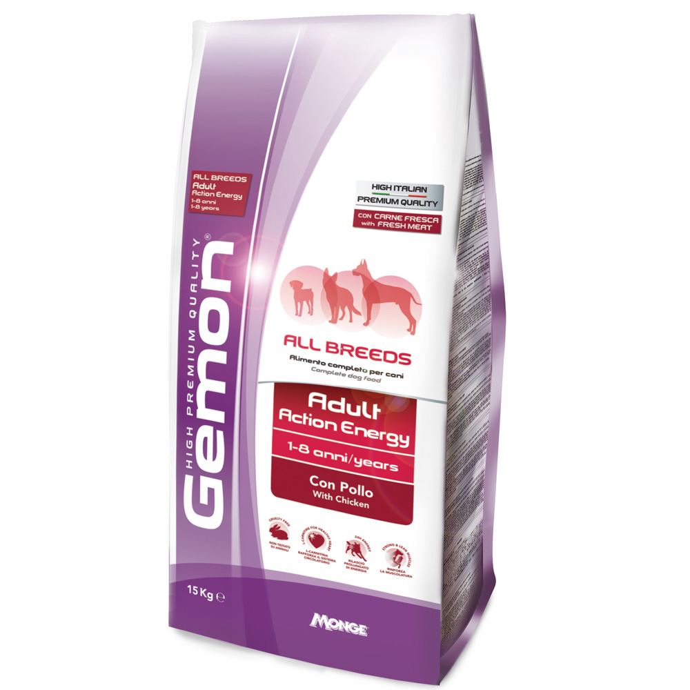 Gemon Cane All Breeds Action Energy Pollo 15 Kg