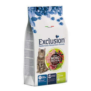 EXCLUSION MEDITERRANEO GATTO ADULT MONOPROTEICO POLLO 300 GR