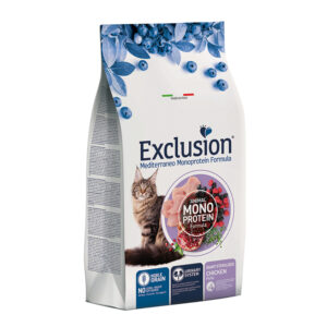 EXCLUSION MEDITERRANEO GATTO ADULT STERILIZED GIANT MONOPROTEICO POLLO 300 GR