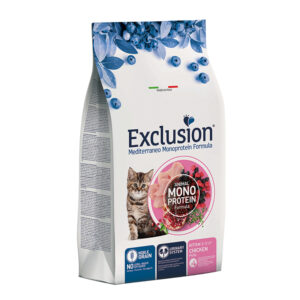 EXCLUSION MEDITERRANEO GATTO KITTEN MONOPROTEICO POLLO 300 GR