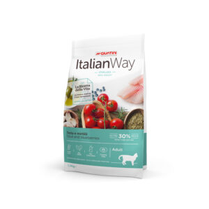 ITALIAN WAY GATTI ADULT STERILIZZATI IDEAL WEIGHT TROTA E MIRTILLI 1.5 KG